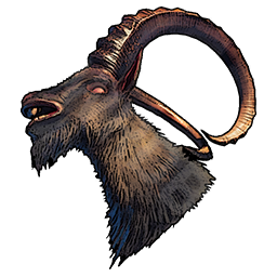 Head of a Mountain Goat Leader